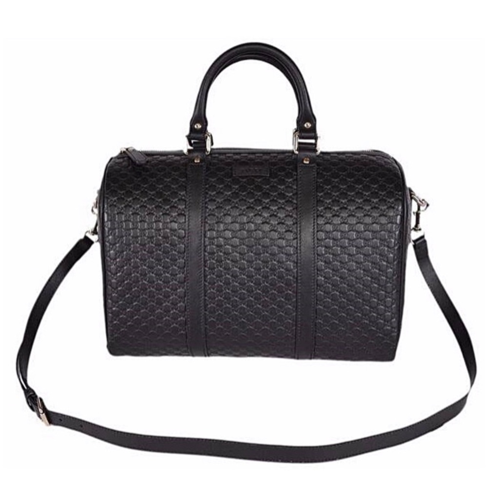 Vintage Authentic Black Gucci Guccissima (embossed) see additional info